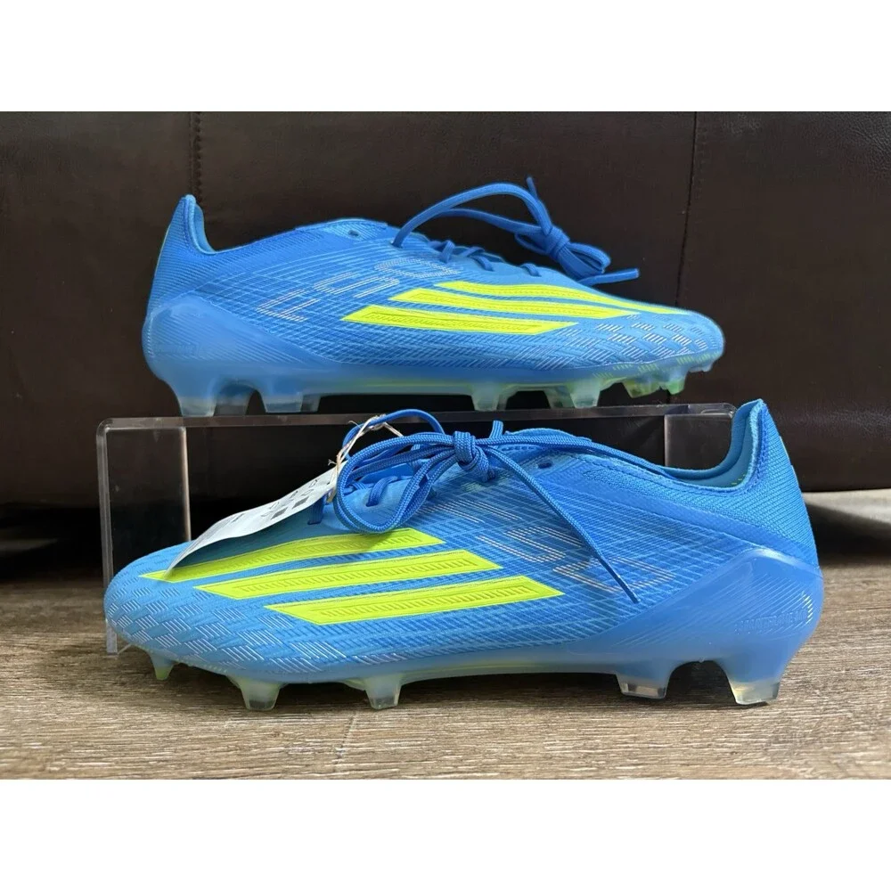 Adidas F50 Elite FG Soccer Cleats Lucid Ray Blue Yellow Men’s Sz 9.5 JR6450